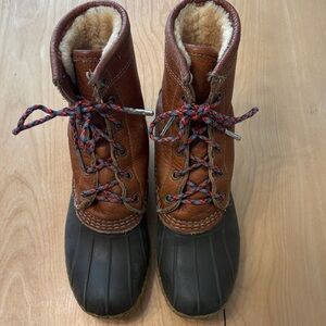 L.L. Bean Brown and Black Winter Boots
